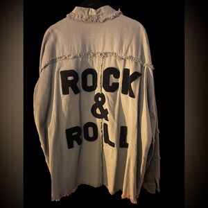 Rock & Roll Distressed Jacket NWOT size L